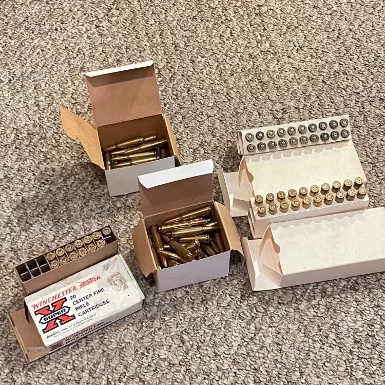 .222 Remington ammo Winchester PMC 101 round lot + brass see details