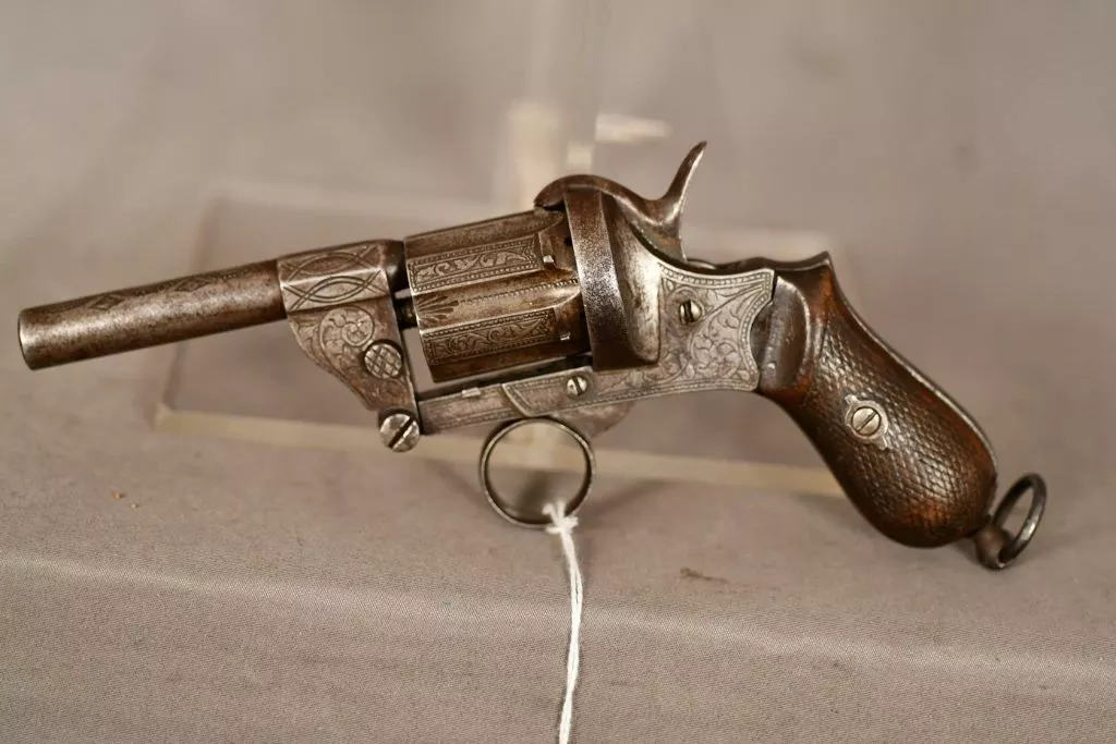 .30 cal. Pinfire revolver, Unknown maker, 3” barrel, Antique