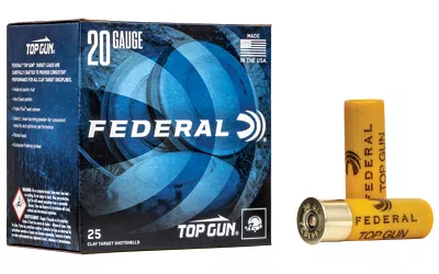 Federal Top Gun 20GA Shotgun Shells – #8 – 25/Box