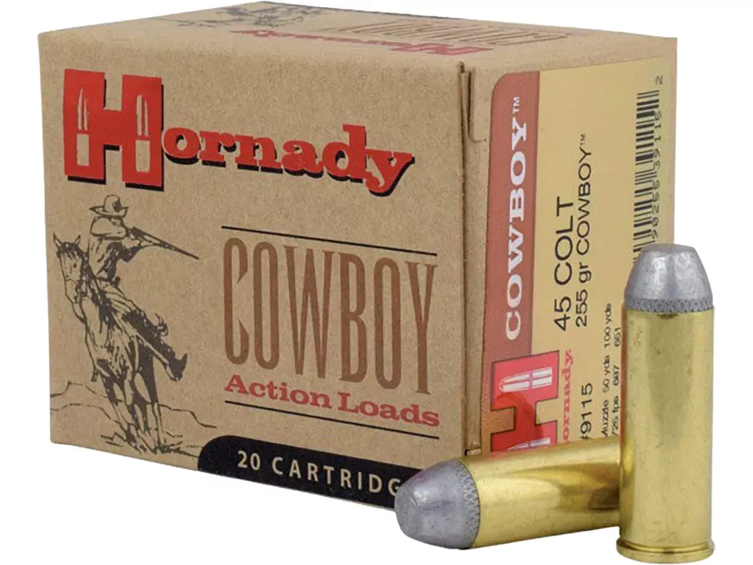 Hornady Frontier 45 Colt (Long Colt) Ammo 255 Grain Flat Nose Box of 20