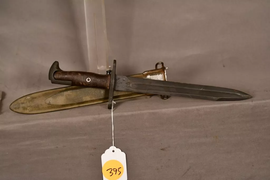 U.S. M1 Garand Rifle Bayonet, 9 3/4" blade, 1943